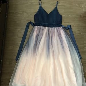 Girls dress size 170 US Size	14 - 15 ombre color blue and pink